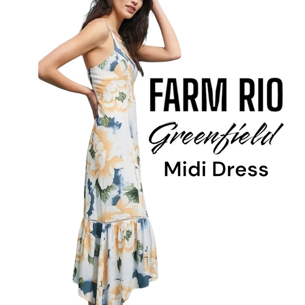 Farm Rio Greenfield midi dress
